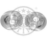 2x Disco freno Assale posteriore pieno BS-4980C OPTIMAL per PEUGEOT 406