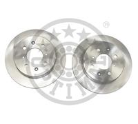 2x Disco freno Assale posteriore pieno BS-5210C OPTIMAL per HONDA CRX III