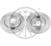 2x Disco freno Assale posteriore pieno BS-8568C OPTIMAL per TOYOTA AURIS