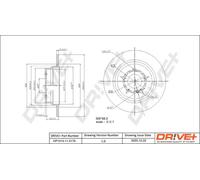 2x Disco freno Assale posteriore pieno DP1010.11.0179 Drve+ per MERCEDES-BENZ