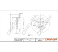 2x Disco freno Assale posteriore pieno DP1010.11.0194 Drve+ per TOYOTA COROLLA