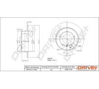 2x Disco freno Assale posteriore pieno DP1010.11.0231 Drve+ per MERCEDES-BENZ