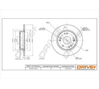 2x Disco freno Assale posteriore pieno DP1010.11.0273 Drve+ per HONDA CIVIC IX