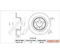 2x Disco freno Assale posteriore pieno DP1010.11.1563 Drve+ per BMW 1 2 Coupé