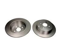2x Disco freno Assale posteriore pieno QD0282 QUARO per TOYOTA COROLLA