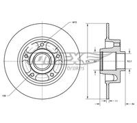 TOMEX brakes TX 71-831 Disco freno