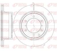 2x Disco freno Assale posteriore ventilato 61159.10 REMSA per HYUNDAI TERRACAN