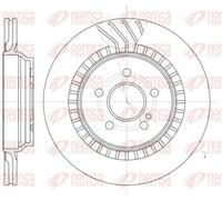 2x Disco freno Assale posteriore ventilato 61187.10 REMSA per MERCEDES-BENZ SL