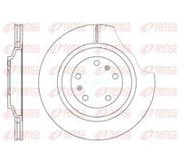 2x Disco freno Assale posteriore ventilato 61206.10 REMSA per VW AUDI BENTLEY