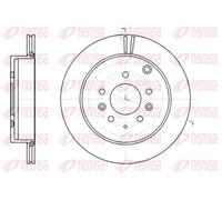 2x Disco freno Assale posteriore ventilato 61237.10 REMSA per MAZDA CX-7