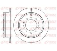 2x Disco freno Assale posteriore ventilato 61257.10 REMSA per TOYOTA