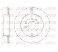 2x Disco freno Assale posteriore ventilato 61402.10 REMSA per MAZDA CX-9 CX-7
