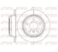 2x Disco freno Assale posteriore ventilato 61453.10 REMSA per BMW 3 Touring 3