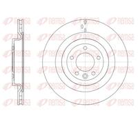 2x Disco freno Assale posteriore ventilato 61612.10 REMSA per LAND ROVER