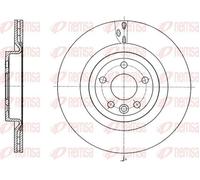 2x Disco freno Assale posteriore ventilato 61759.10 REMSA