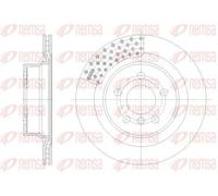 2x Disco freno Assale posteriore ventilato 62551.10 REMSA per BMW 2 Coupé 3