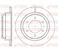 2x Disco freno Assale posteriore ventilato 6515.10 REMSA per OPEL ISUZU