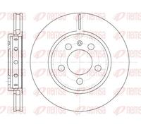 2x Disco freno Assale posteriore ventilato 6646.10 REMSA per AUDI VW SEAT SKODA