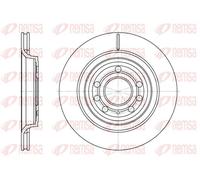 2x Disco freno Assale posteriore ventilato 6686.10 REMSA per SAAB OPEL CADILLAC