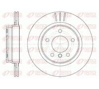 2x Disco freno Assale posteriore ventilato 6722.10 REMSA per BMW 3 3 Coupé