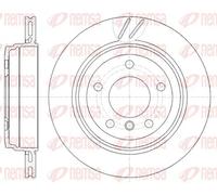 2x Disco freno Assale posteriore ventilato 6772.10 REMSA per BMW 3 Touring 3