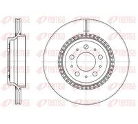 REMSA Disco freno 6777.10 Ventilato posteriore Ø308 mm, 2 pezzi per Volvo XC90 I