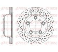 2x Disco freno Assale posteriore ventilato 6941.10 REMSA per PORSCHE CAYMAN 911