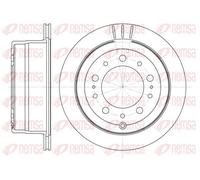 Remsa Disco freno 6948.10 posteriore ventilato per Toyota/Lexus 2x