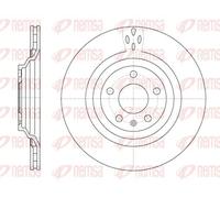 2x Disco freno Assale posteriore ventilato 6970.10 REMSA per AUDI A6 C6