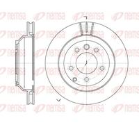 2x Disco freno Assale posteriore ventilato 6971.10 REMSA per AUDI VW PORSCHE