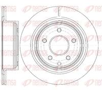 2x Disco freno Assale posteriore ventilato 6998.10 REMSA per NISSAN X-TRAIL I