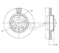2x Disco freno Assale posteriore ventilato TX 70-21 TOMEX Brakes per AUDI VW
