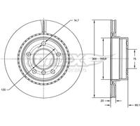 2x Disco freno Assale posteriore ventilato TX 72-72 TOMEX Brakes per BMW 3 1