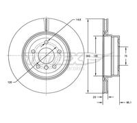 2x Disco freno Assale posteriore ventilato TX 73-00 TOMEX Brakes per BMW X1 3 1