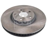 2x Disco freno Assale posteriore ventilazione interna 28157 FEBI BILSTEIN per VW