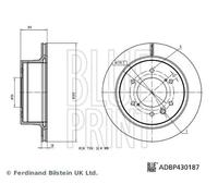 BLUE PRINT ADBP430187 Disco freno