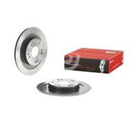 2x Disco Freno Brembo Prime Line - Uv Coated per Honda Assale Posteriore