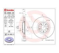 2x Disco Freno BremboPrime Line per Alfa Romeo Chrysler Dodge Fiat (gac)