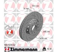 ZIMMERMANN 100.1231.52 Disco freno