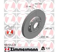 ZIMMERMANN 100.1242.20 Disco freno