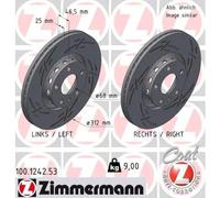 ZIMMERMANN 100.1242.53 Disco freno