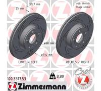 ZIMMERMANN 100.3317.53 Disco freno