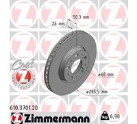 ZIMMERMANN 610.3701.20 Disco freno
