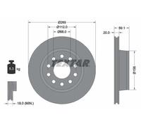 TEXTAR 92068400 Disco freno
