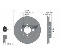 TEXTAR 92072003 Disco freno