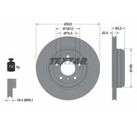 TEXTAR 92122703 Disco freno