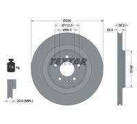 2x Disco freno con ventilazione esterna 92160303 TEXTAR per AUDI A5 A4 B8