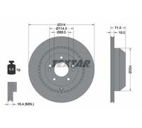 2x Disco freno con ventilazione esterna 92300803 TEXTAR per KIA SORENTO III