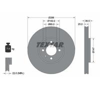 TEXTAR 92302303 Disco freno