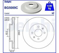 2X Disco freno DELPHI BG5009C per KIA PICANTO III (JA) 1 2024-